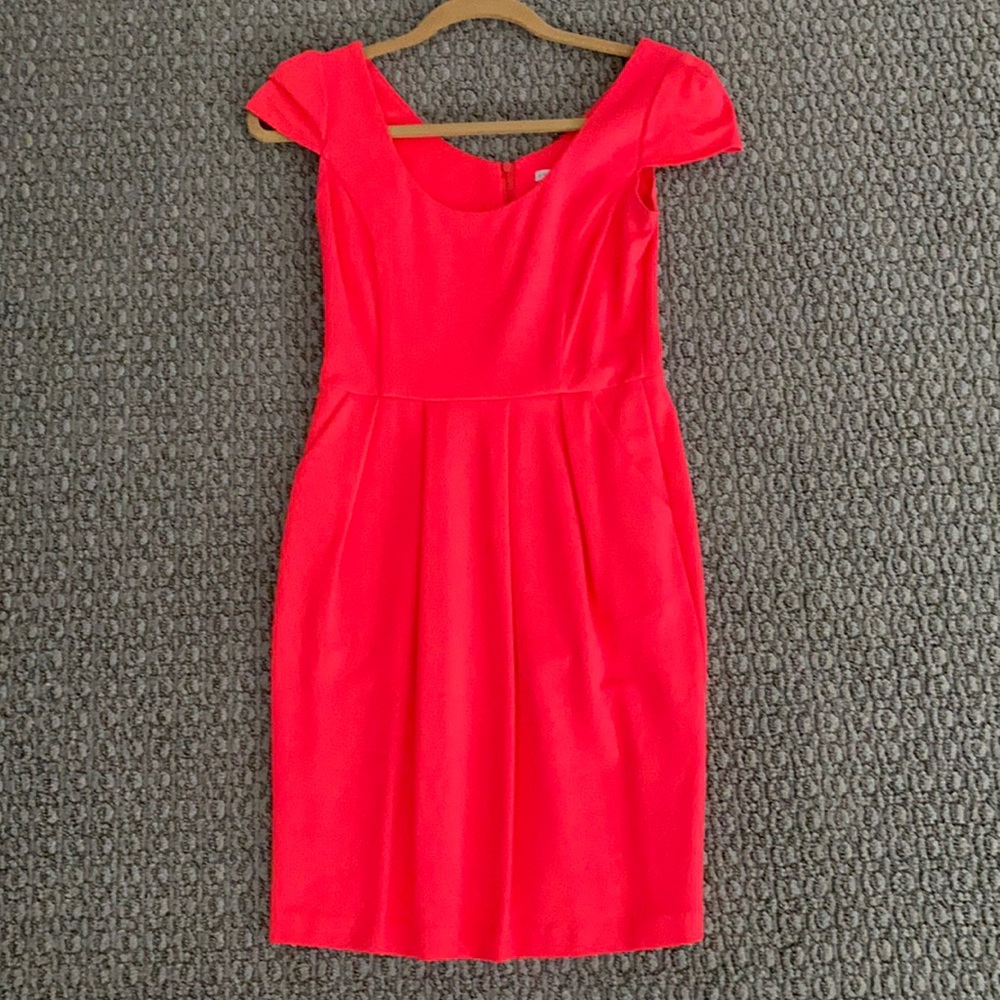 Bright coral dress